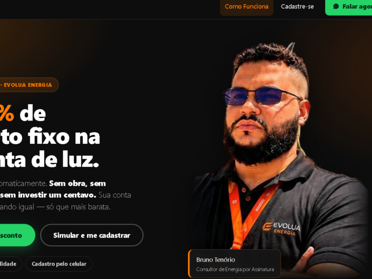 Site criado para Bruno Tenório